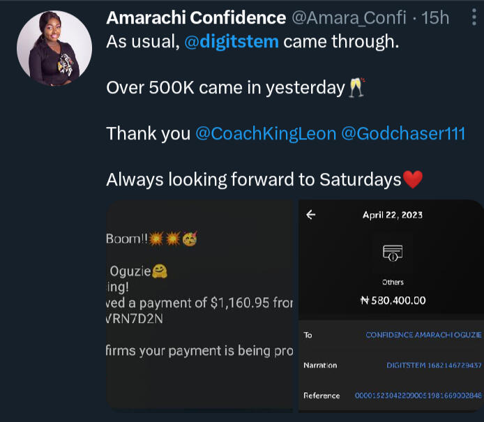 She made 500k in just a week